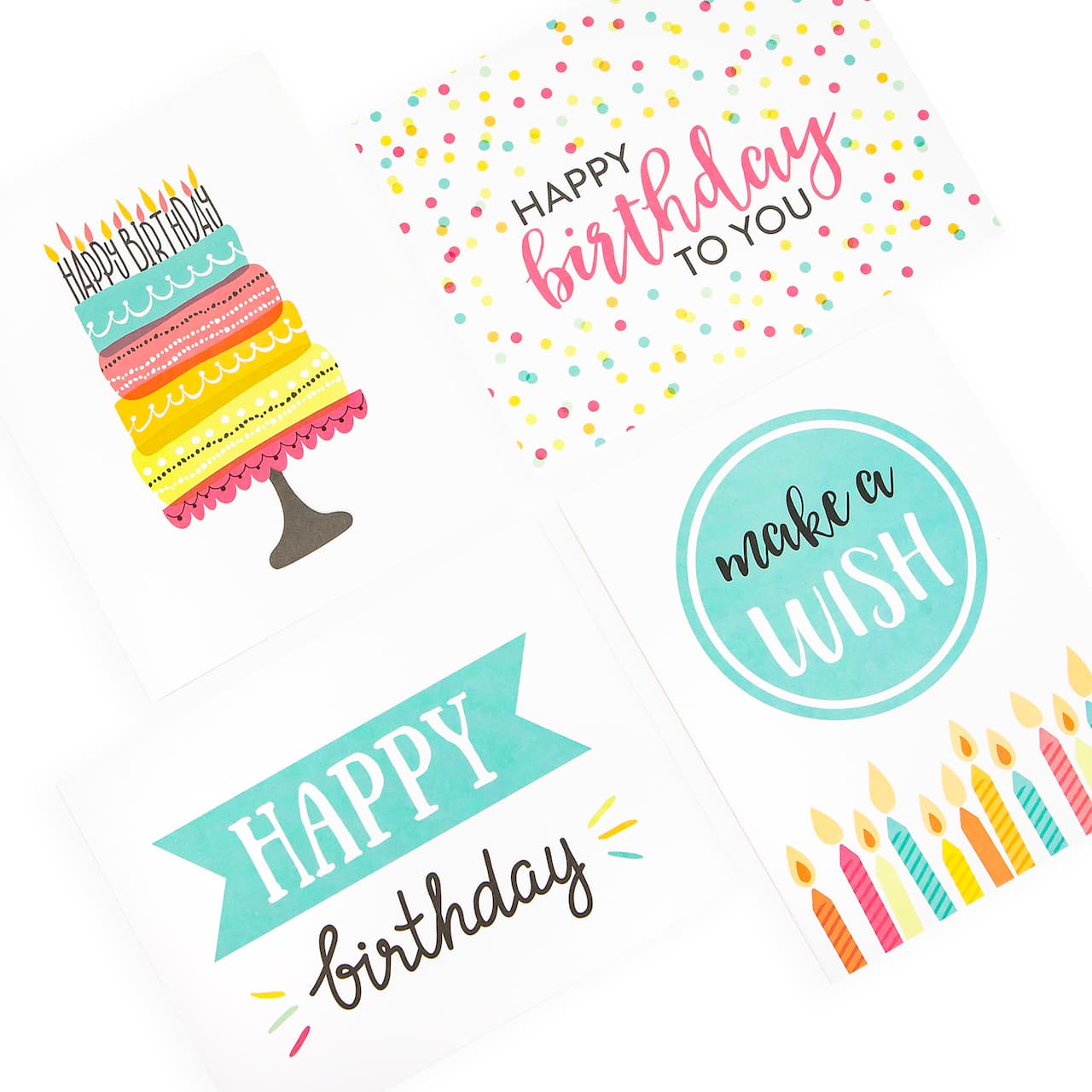 Happy Birthday Cards &#x26; Envelopes by Recollections&#x2122;, 4.25&#x22; x 5.5&#x22;